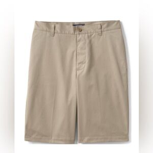 Lands' End Men's Adaptive Blend Chino Shorts, Khaki, NWT